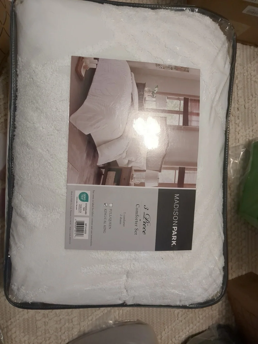 Madison Park Tufted Chenille Cotton Comforter, All Season Bedding Set, Cal King